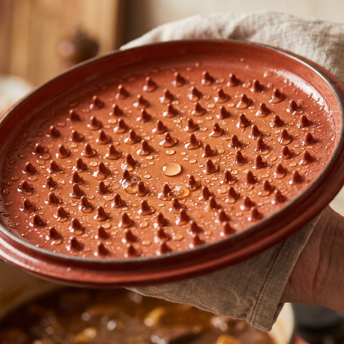 Cuisorb® Artisan 5.5-Quart Enameled Cast Iron Dutch Oven with Champagne Gold Knob